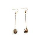18K Gold-Plated Drop Earrings with Freshwater Pearl