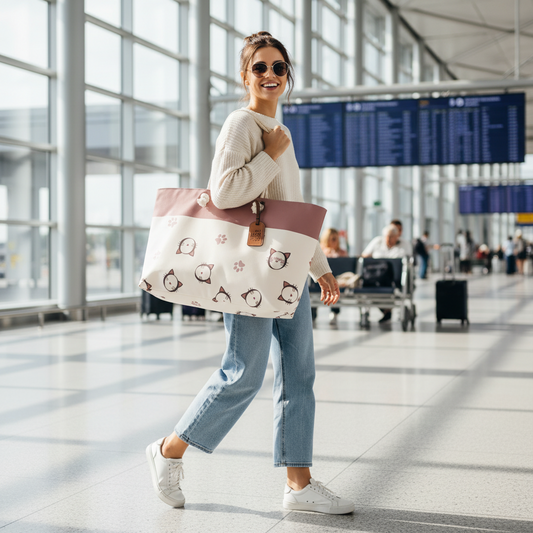 KitTEASe Creations Signature Weekender Bag — Earl & Chamie Cozy Pink